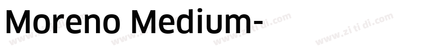 Moreno Medium字体转换